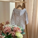 Bluza cu gluga din muselină pentru copii, Inimioare roz– bumbac 100% (3)